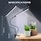 Ipower White 50W 84 LEDs Dual Head Clip Plant Lights for Indoor Plants GLLEDXDUALGOOSEWHT50T - alternate 2